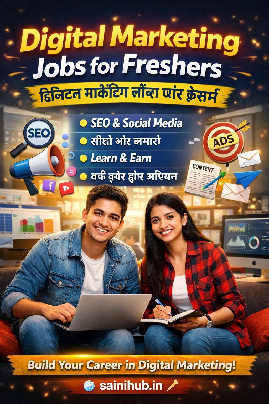 Digital Marketing Jobs for Freshers 